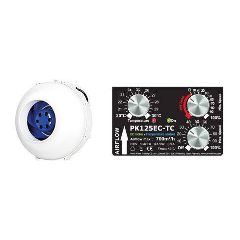 PRIMA KLIMA EC-TC PK125 680m3 Rohrventilator