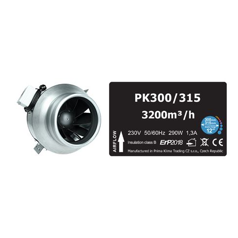 PRIMAKLIMA  Ventilator PK300/315 3200m3/h