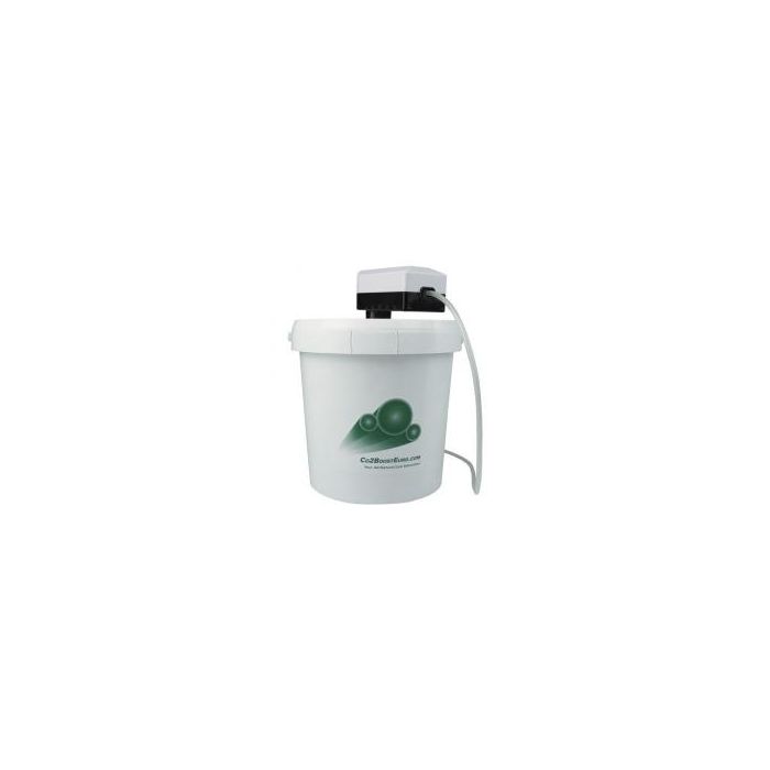 CO2 Boost mit Eimer und Pumpe