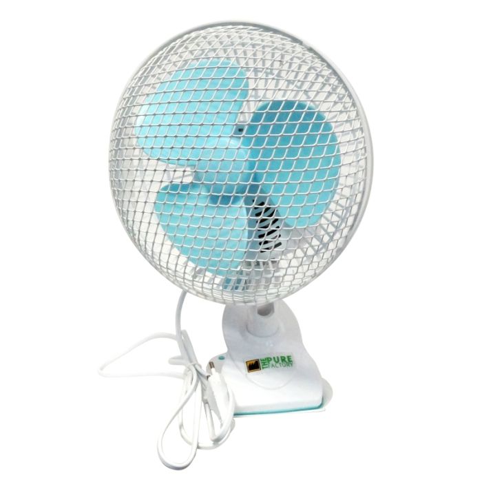 PURE FACTORY Clip + Standventilator 2 Stufen Ø 18cm 20W Schwenk.
